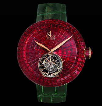 Jacob & Co. Brilliant Flying Tourbillon Rubies Replica Watch BT543.40.BR.BR.A